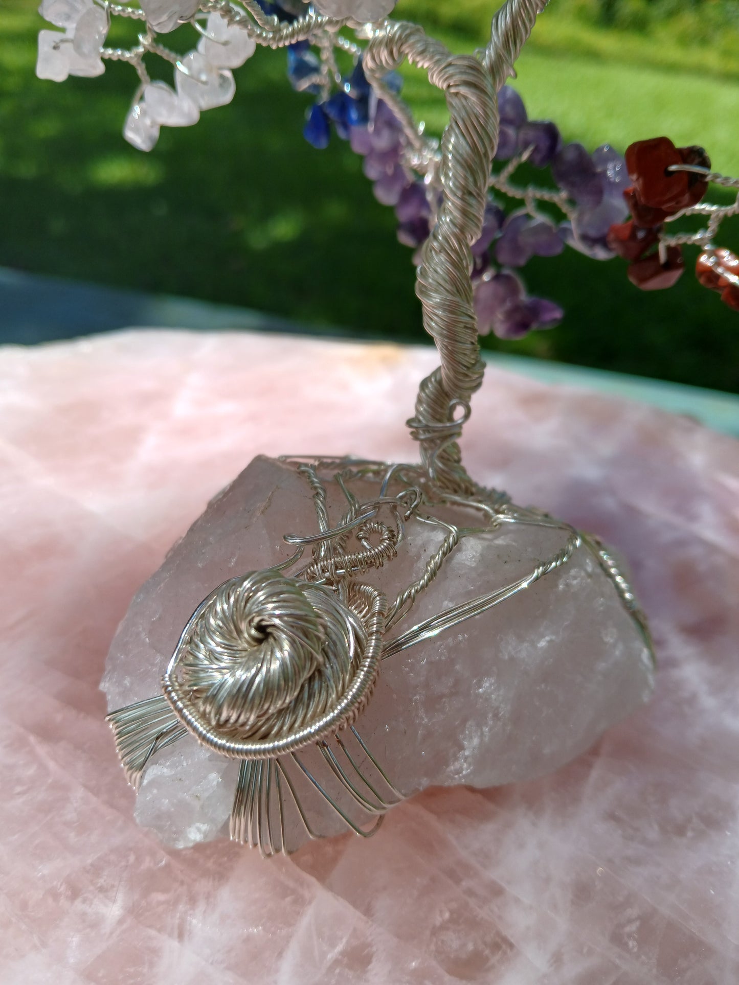 Rose Quartz Chakra Tree