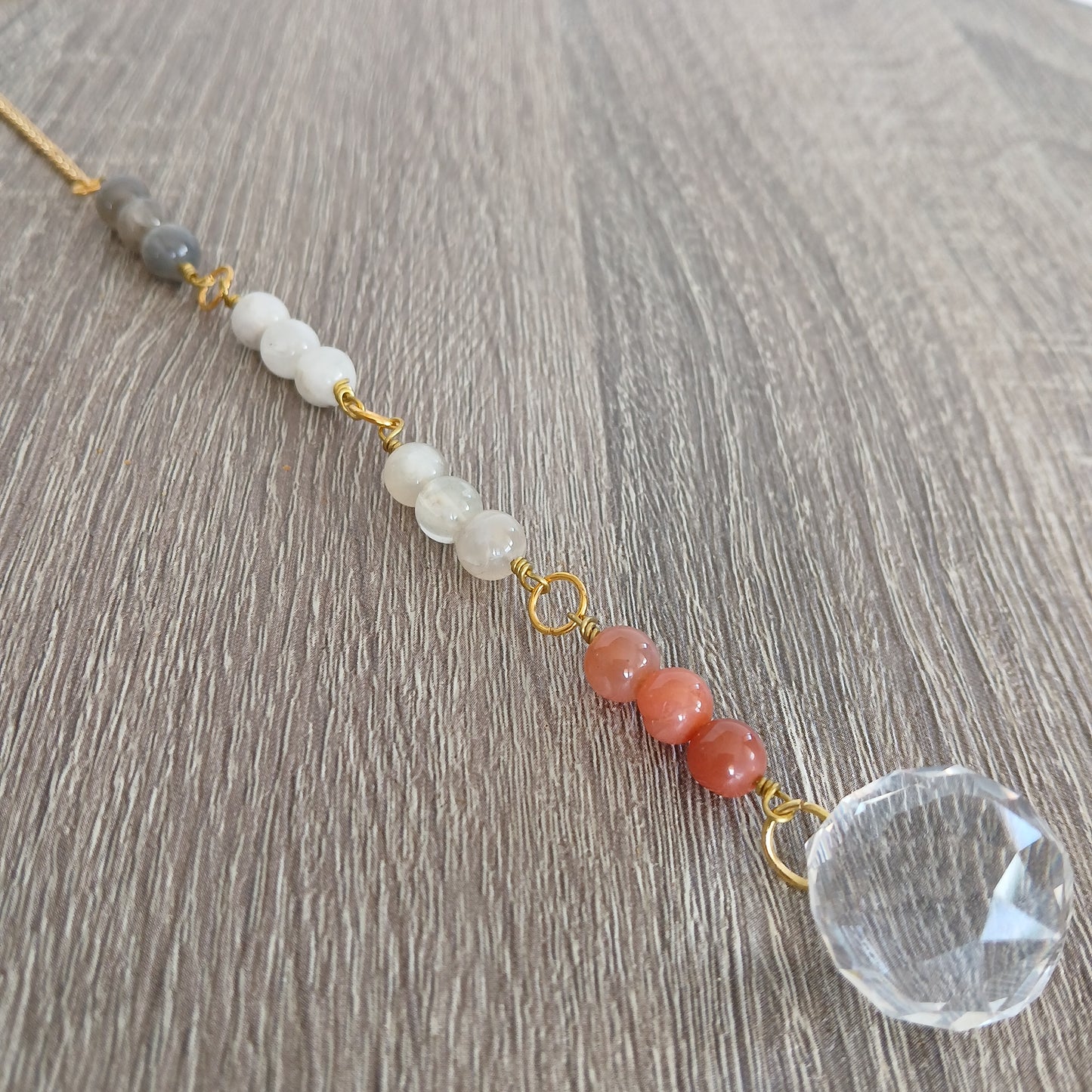 Multi Moonstone Sun Catcher