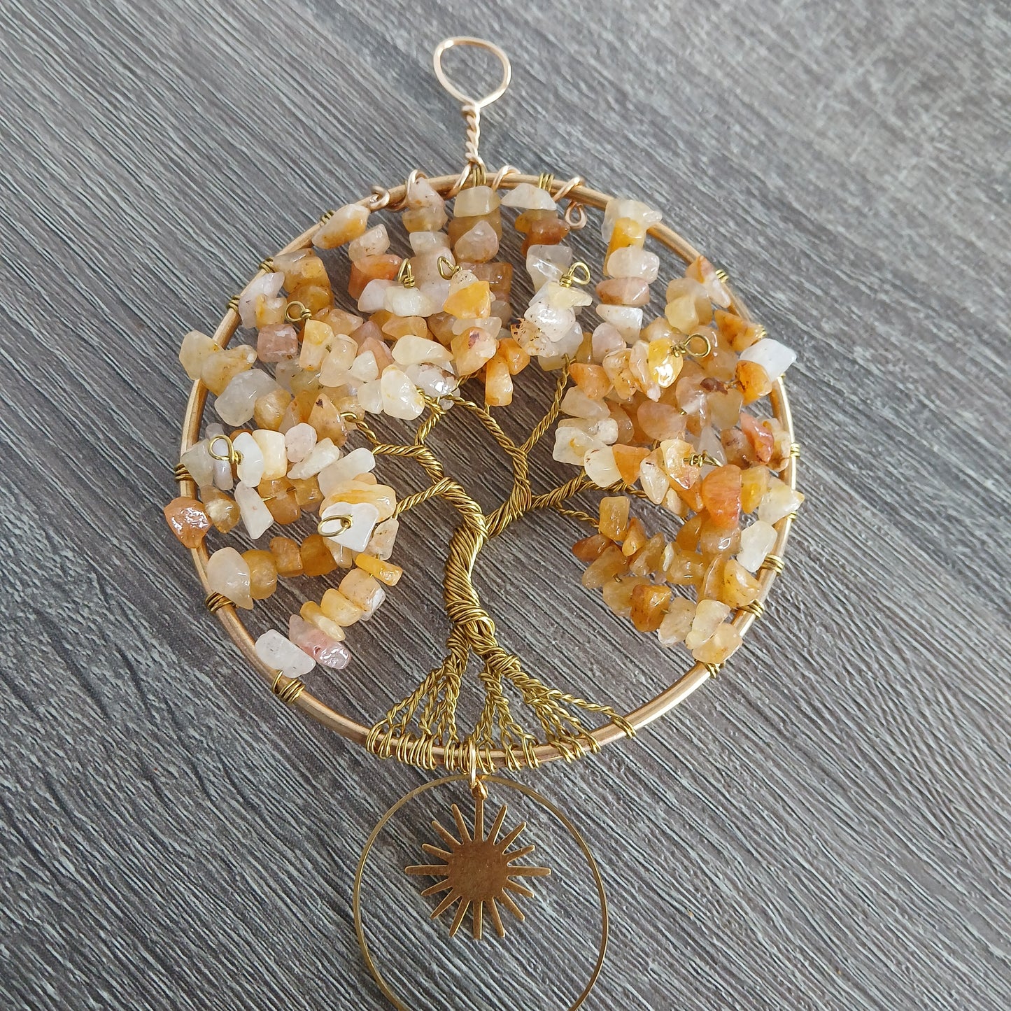 Golden Jade Sun Catcher