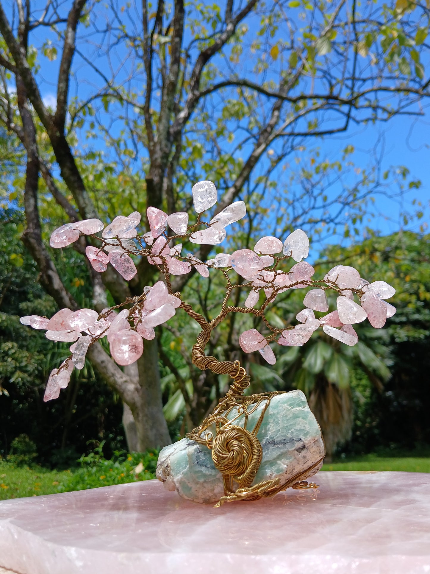 Amazonite Cherry Blossom Tree