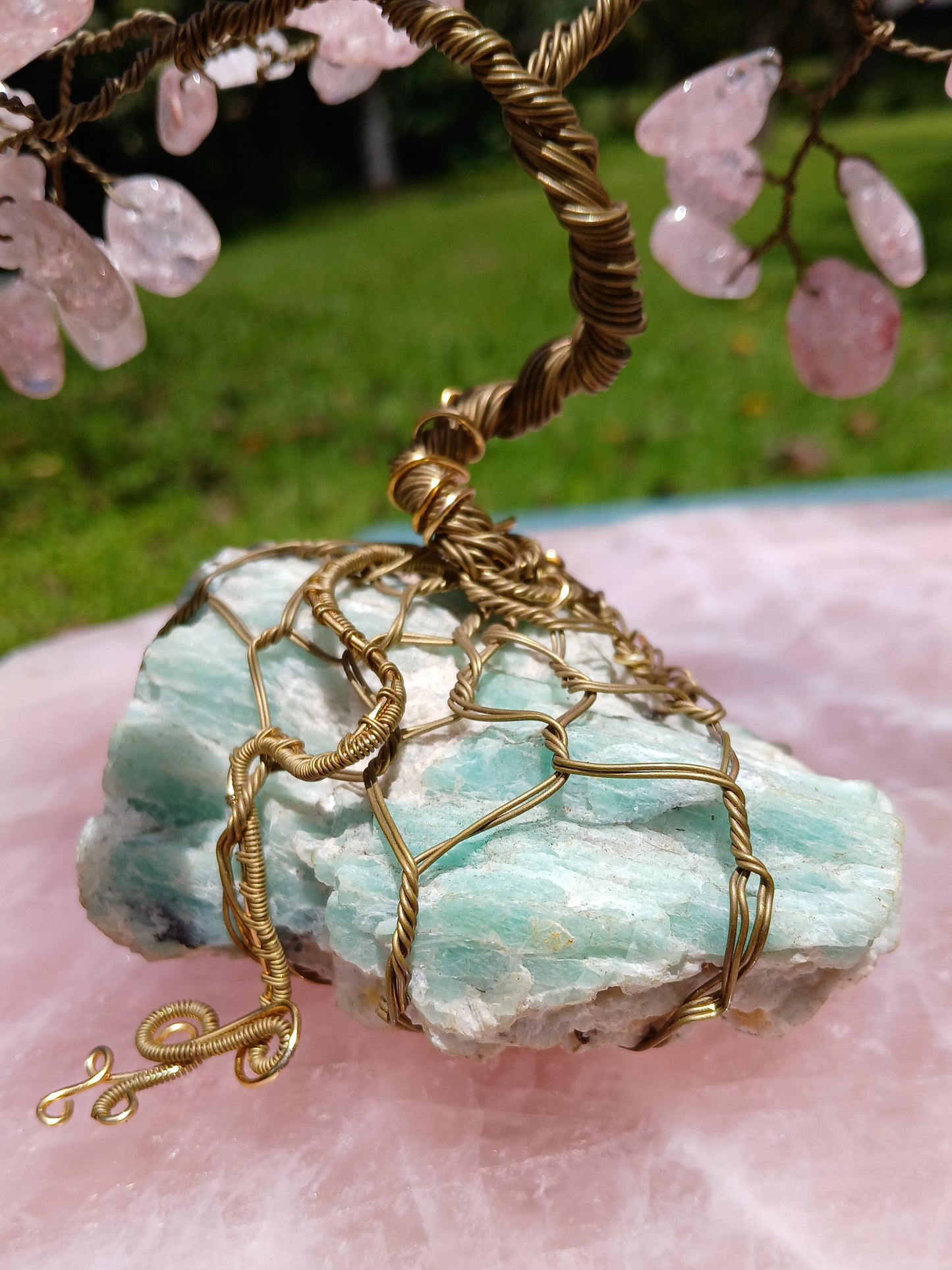 Amazonite Cherry Blossom Tree