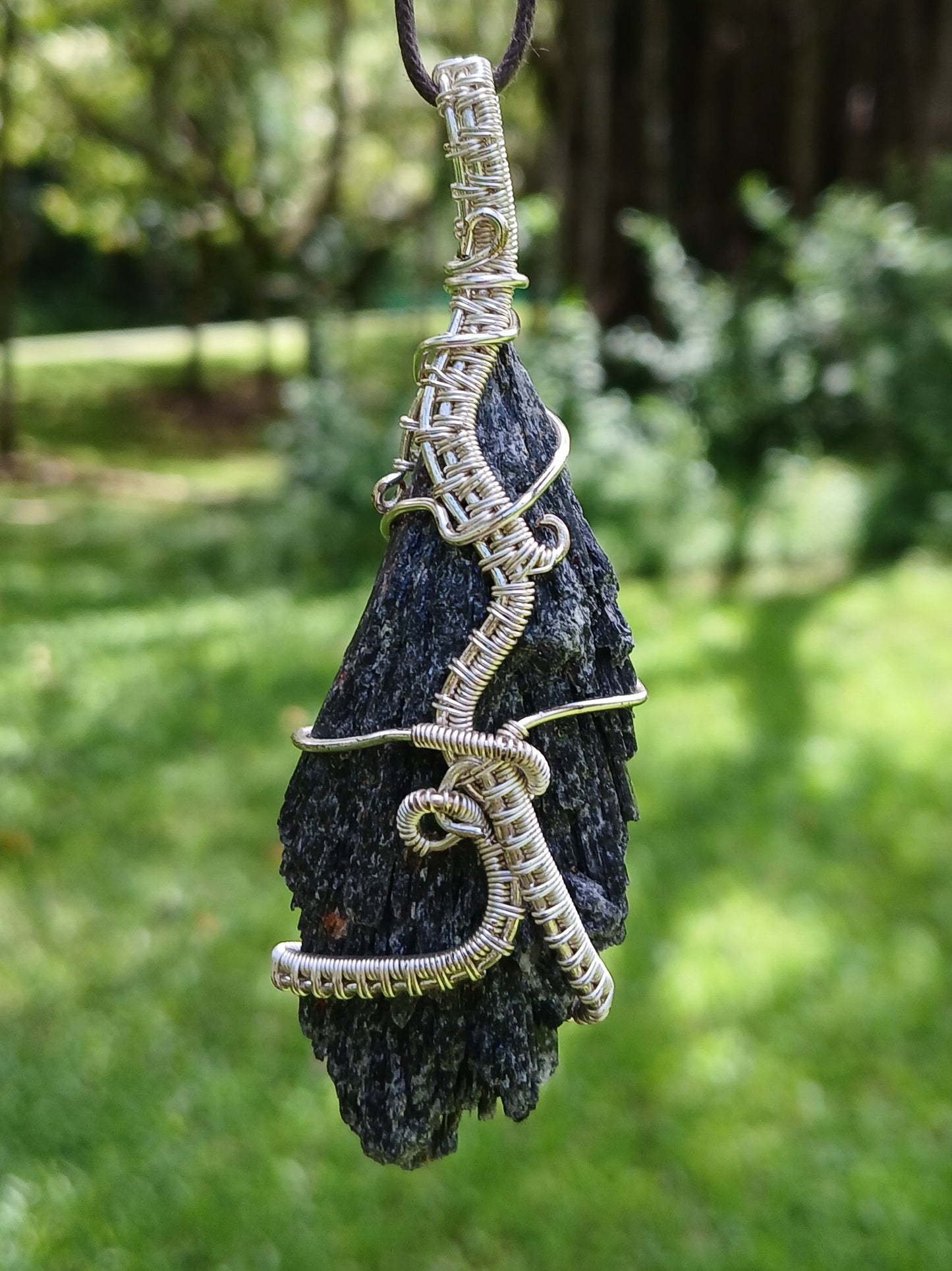 Black Kyanite Pendant