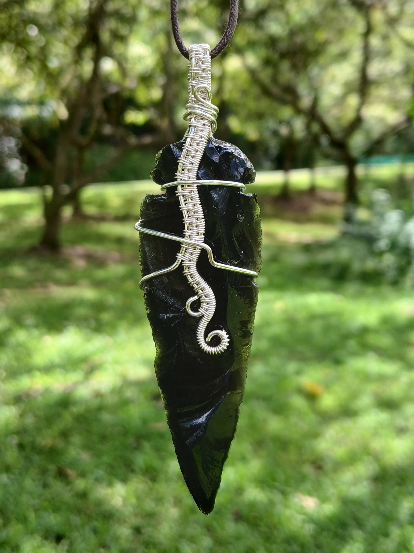 Black Obsidian Pendant