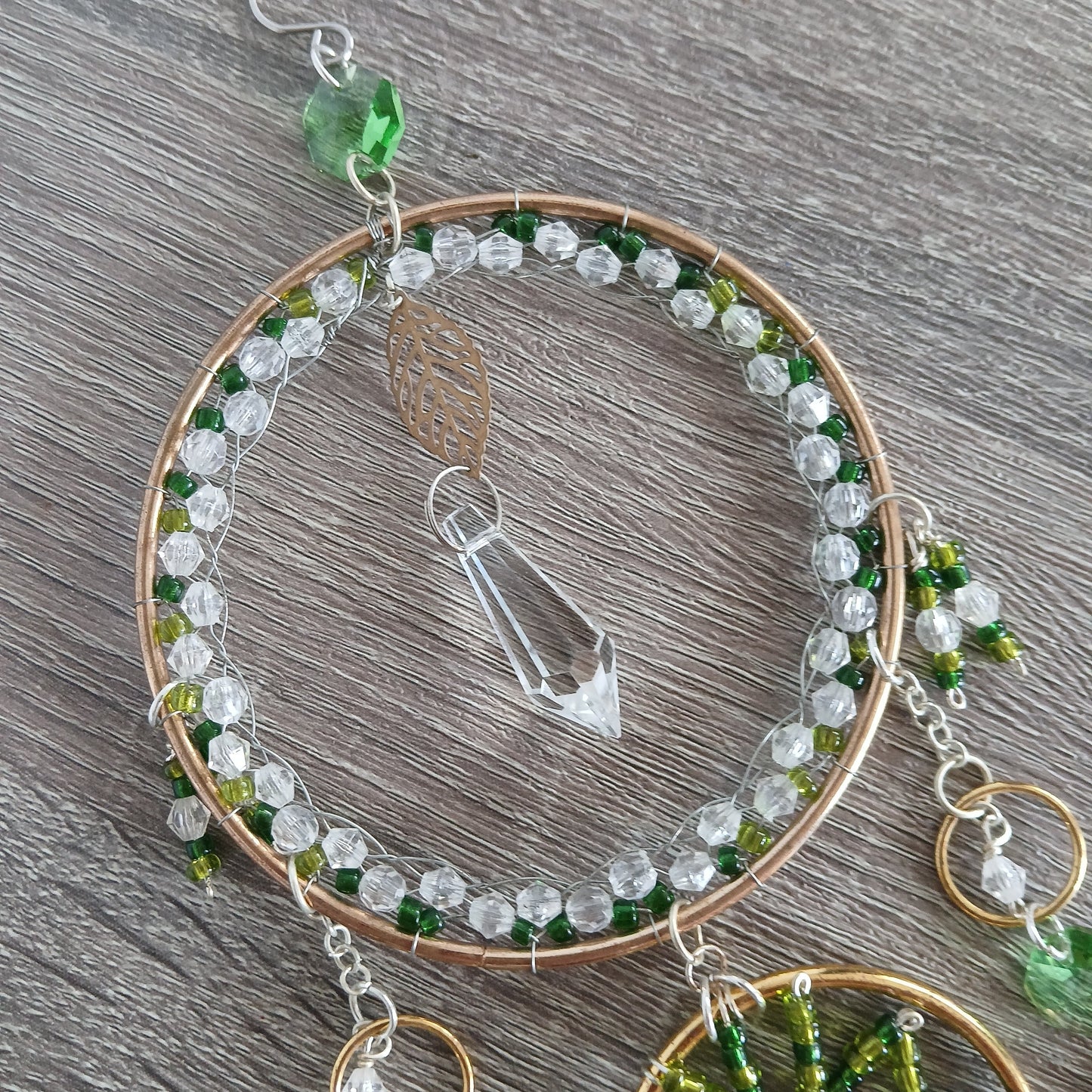 Green Crystal Prism Dream Catcher