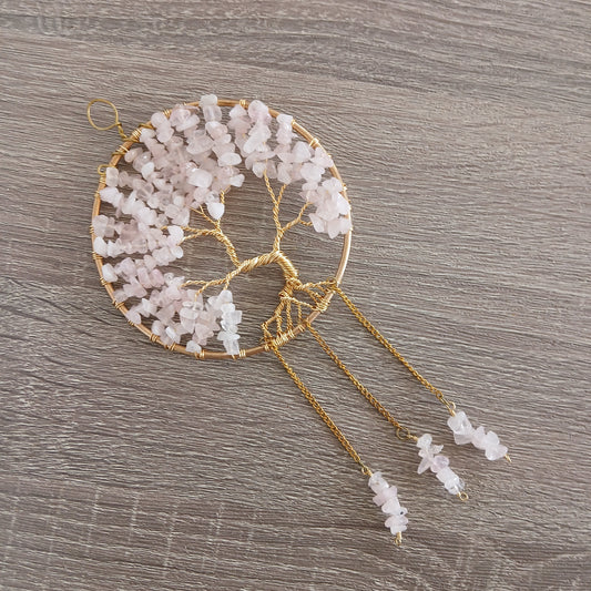 Rose Quartz Tree of Life