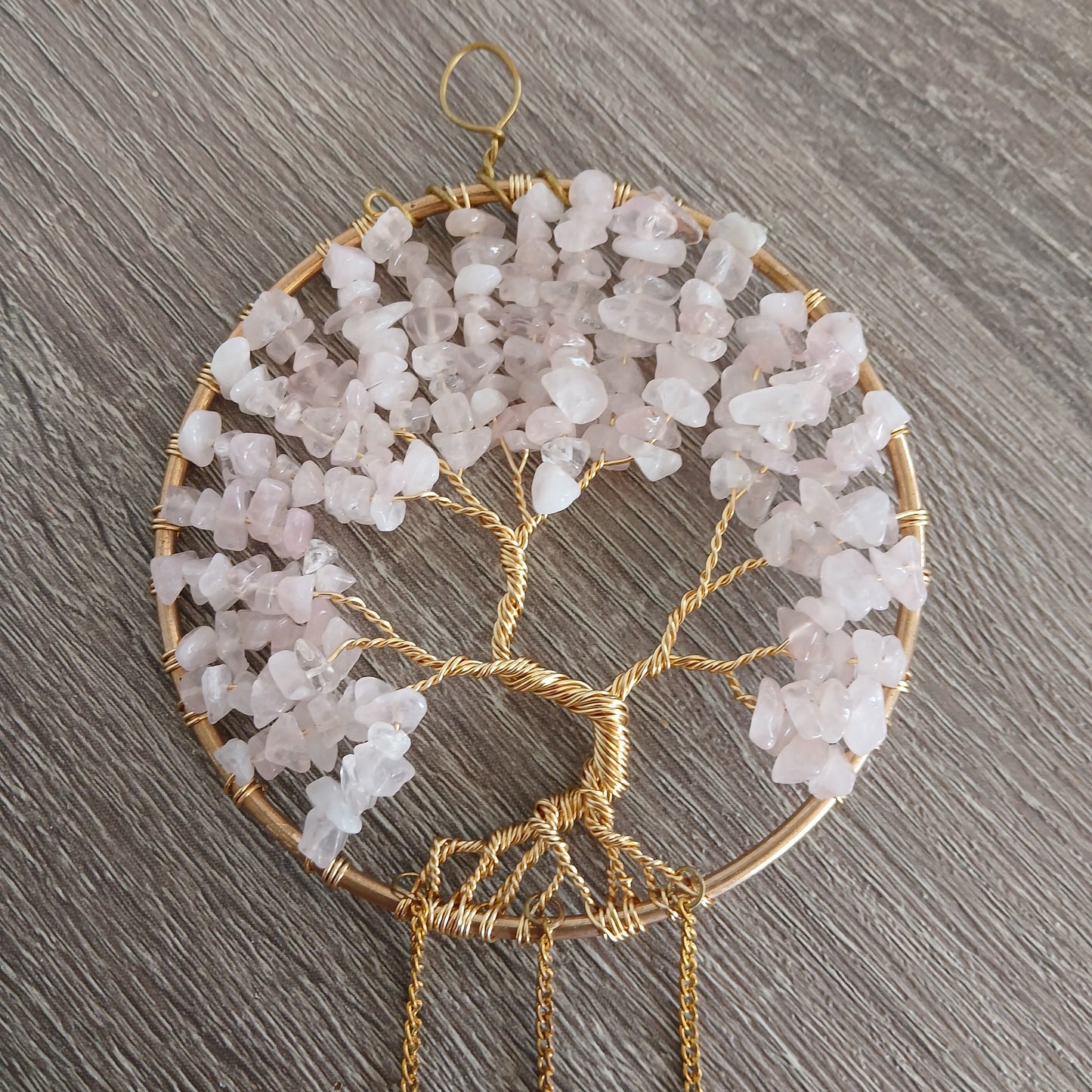 Rose Quartz Tree of Life