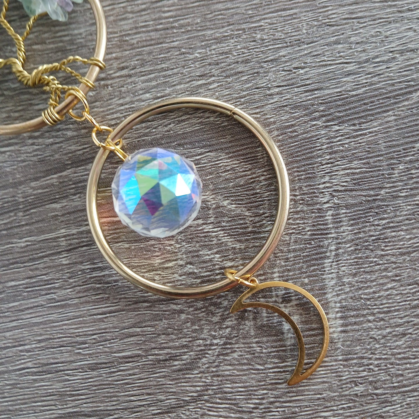 Rainbow Fluorite Sun Catcher