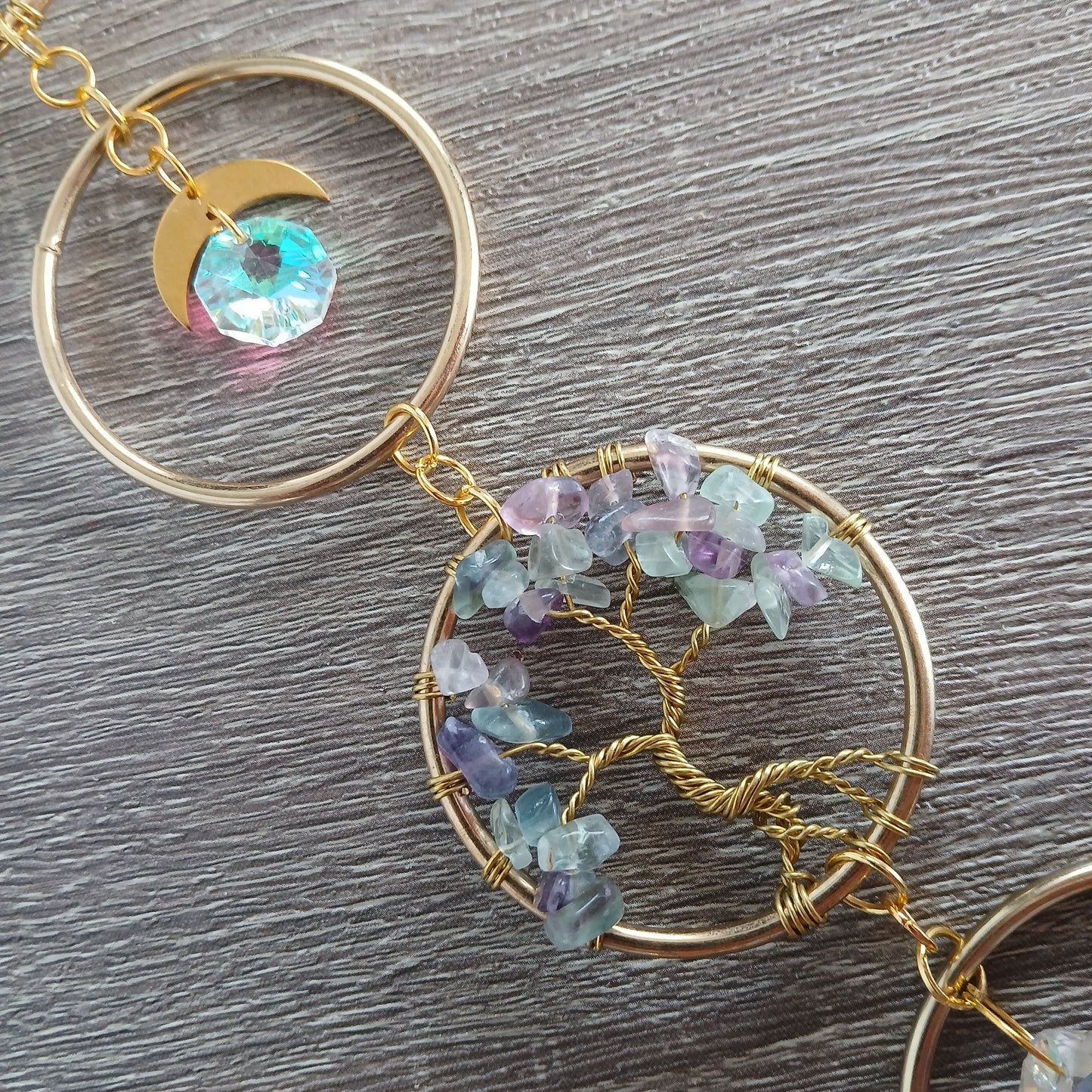 Rainbow Fluorite Sun Catcher