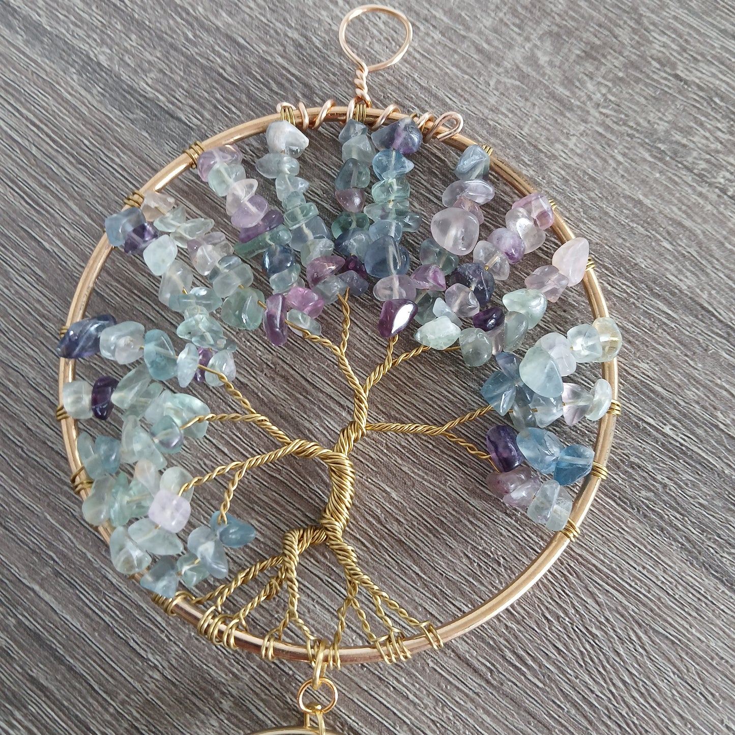 Rainbow Fluorite Sun Catcher