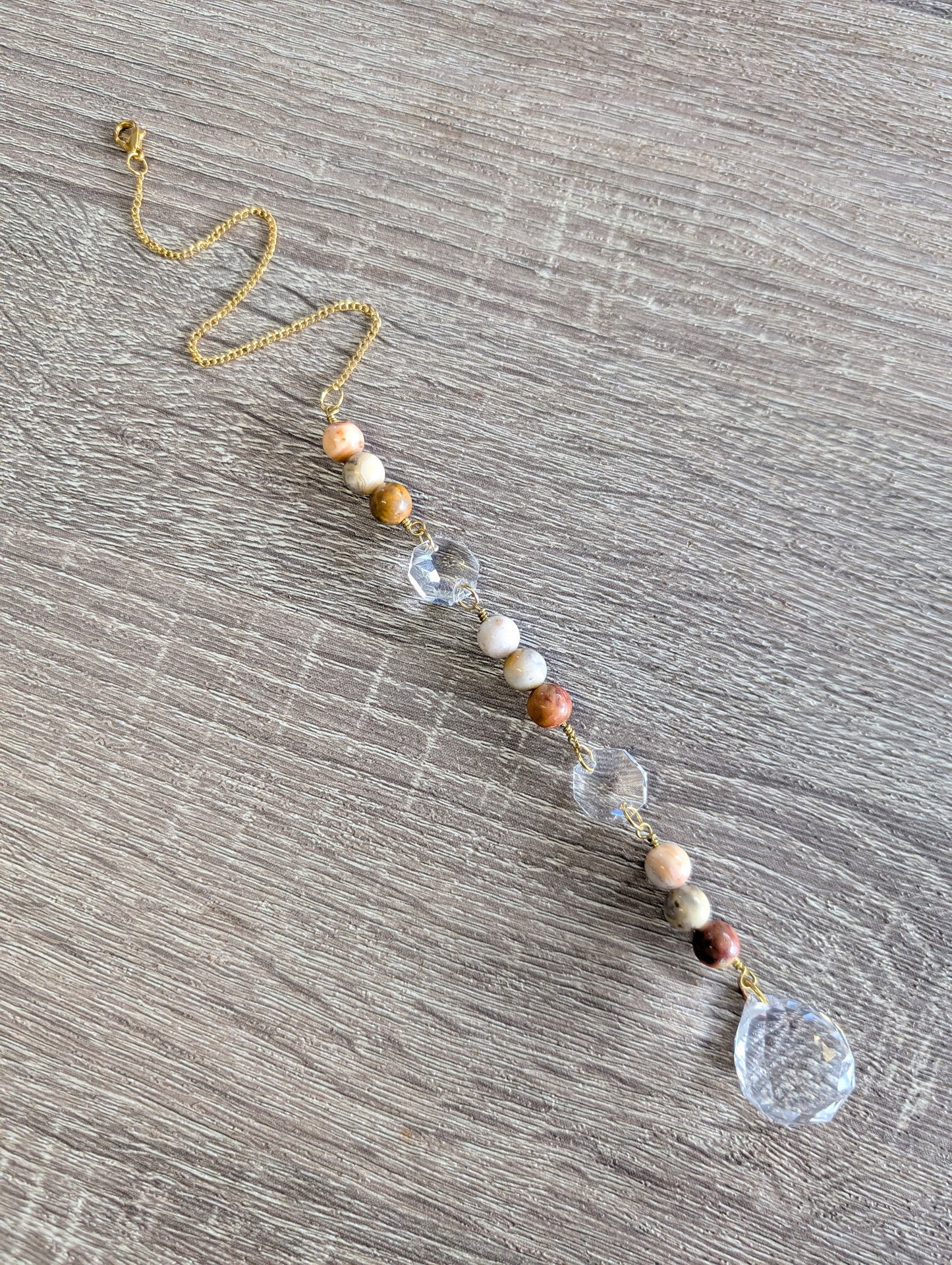 Crazy Lace Agate Suncatcher